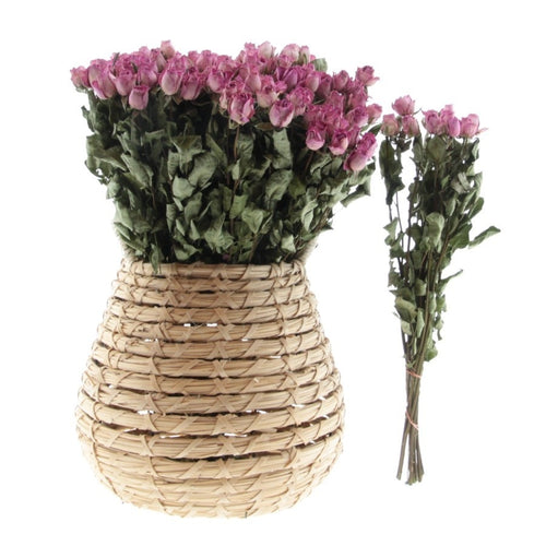 My Flowers.shop Tien gedroogde roze rozen | Lengte 50 centimeter | Per bos te bestellen - vtwonen shop