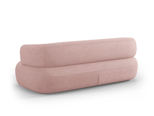 Micadoni Bank Jenny 3-zits, boucle, poederroze - 90x178x73cm