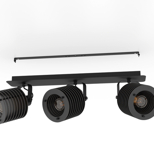 EGLO spot Segovia - e27 - 57,5 cm - zwart - hout - vtwonen shop