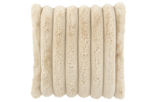 J-Line kussen large corduroy - polyester - beige