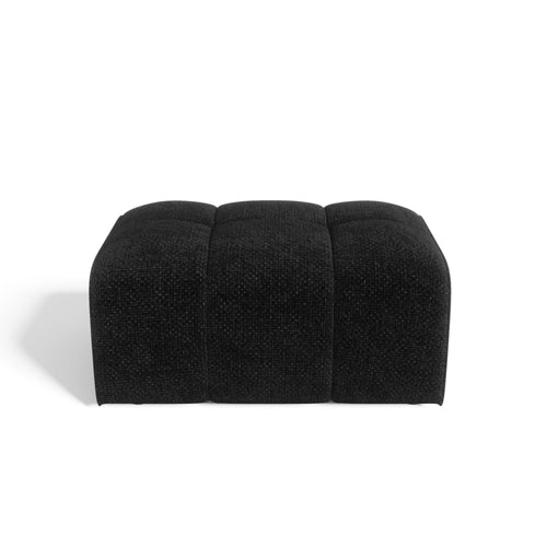 Sia Home - Zitzakken BARI - Chenille fluweel - Donker antraciet - 82cm