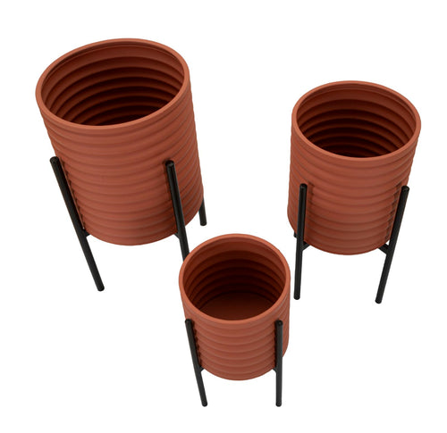 Mauro Ferretti plantenpot - set van 3 - Ø 36x56,5-30x48,5-24x37,5 cm