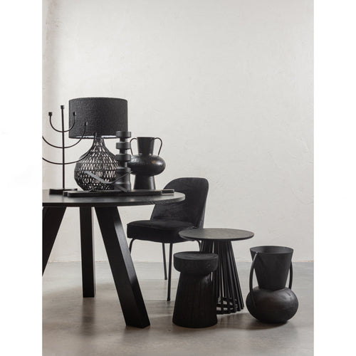 BePureHome eetkamerstoelen Vogue- Fluweel Zwart - Set van 2 - vtwonen shop