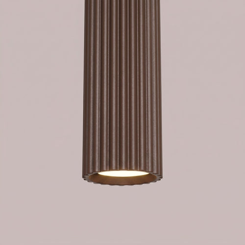 Sollux Lighting Hanglamp KARBON 1 bruin - 8x8x118cm