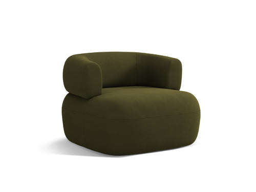 Micadoni Fauteuil Jenny flueel groente - 88x90x73cm