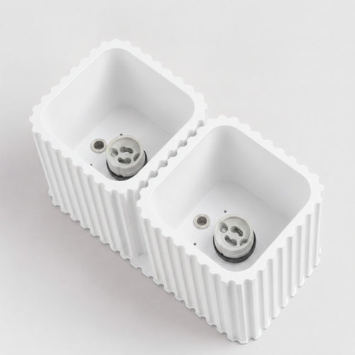 Sollux Lighting Plafondlamp RIFF 2 wit GU10 - 20,5x10x12cm