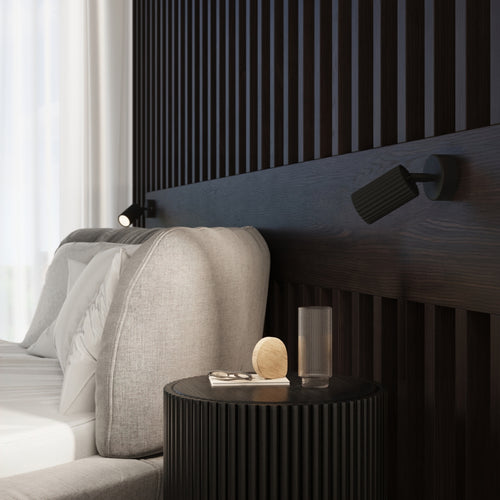 Sollux Lighting Wandlamp KARBON zwart met schakelaar - 8x8x16cm