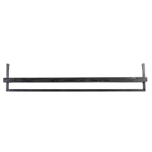 Light & Living wandplank Maddison - zwart - 120x18x24cm