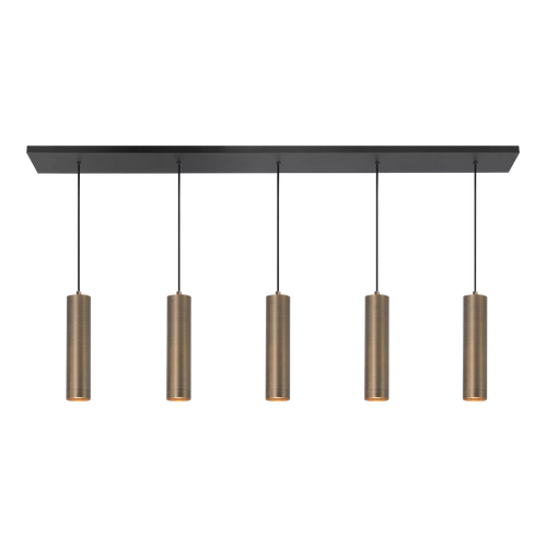 Highlight hanglamp Perugia - 5 lichts - 107  x 160   cm - zwart brons - vtwonen shop