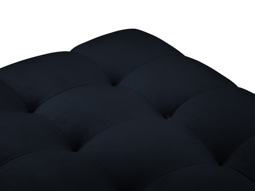 Cosmopolitan Design Poef Bali flueel, donkerblauw - 60x60x41cm