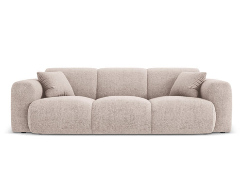 Cosmopolitan Design Bank Nolio 3-zits, chenille, beige - 95x235x72cm
