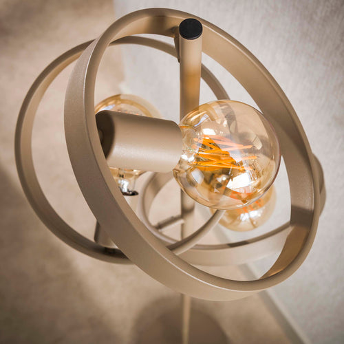 Giga Living Vloerlamp Hover - Beige Metaal - Ø40x155cm