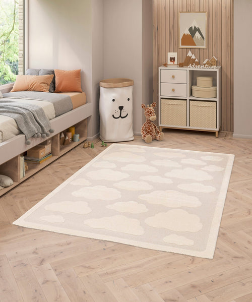 AFK Living vloerkleed  Nuages - reliëfeffect - beige - 120 x 170 cm