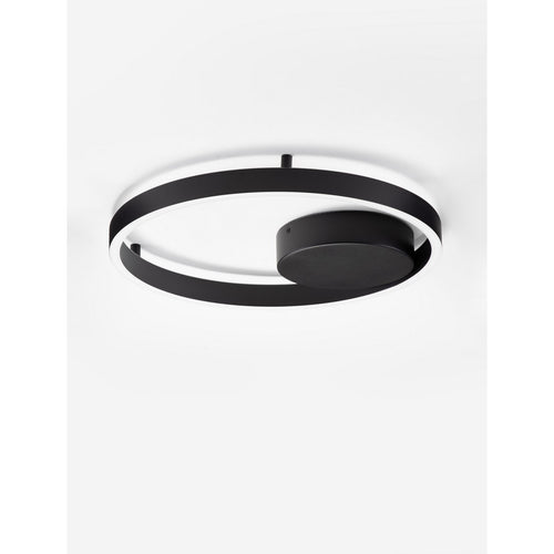 Nova Luce HEDRA Geïntegreerde LED-plafondlamp, halfverzonken, zandkleurig zwart, Triac dimbaar, 40W, 3369lm, 3000K