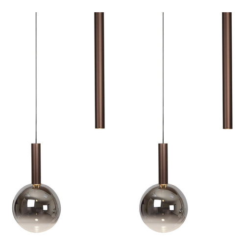 Lucide hanglamp JASMINE - Geïntegreerde LED - Koper
