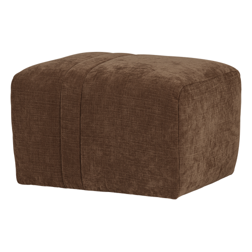 WOOOD hocker Omaire - Chenille - Lichtbruin