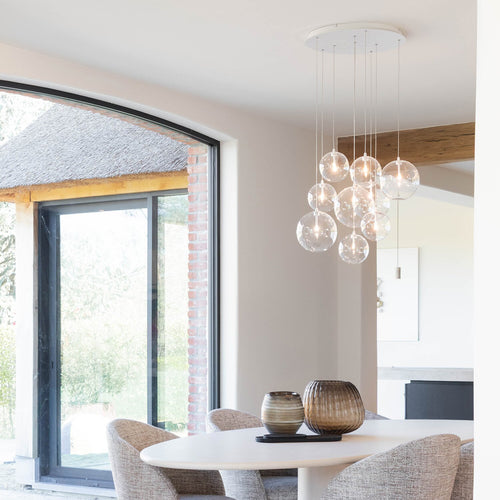 Atmooz hanglamp Camau 9 - wit - Ø 50 x H 170 cm - G4