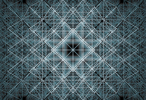 Sanders & Sanders fotobehang 3D vergrijsd blauw en zwart - 368 x 248 cm - 612325 - vtwonen shop