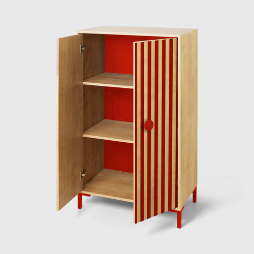 Really Nice Things Aparador Alva Kids Roble - Rood Strepen - vtwonen shop