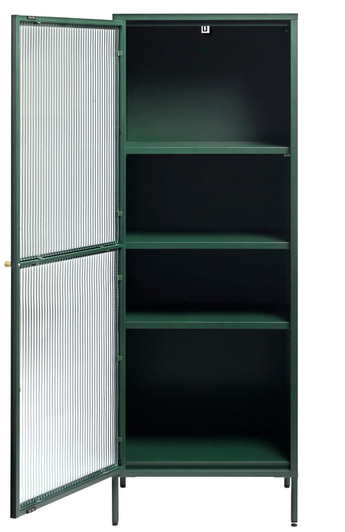 Rebellenclub Vitrinekast Omeo - 160 x 58 cm - Groen - vtwonen shop