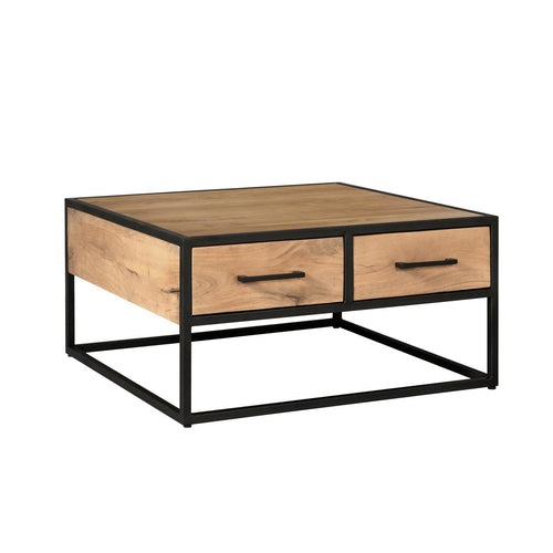 Starfurn Salontafel Dakota - Vierkant Naturel Hout - Ø80x40cm