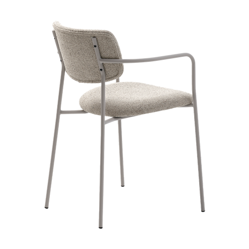 Olivine Chase Metalen Eetkamerstoel Lichtgrijs Gemêleerd - vtwonen shop