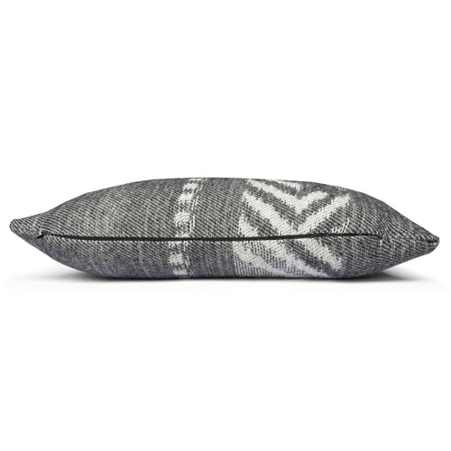 Malagoon kussen Mochica decostripe - anthraciet - 35x60cm