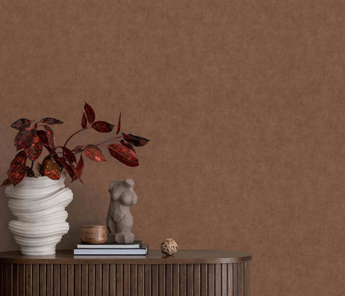 Erismann behang effen terracotta - 53 cm x 10.05 m - 662410 - vtwonen shop