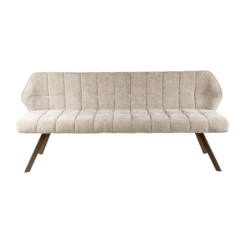 Giga Living Eetkamerbank Raster - Zand/Bruin - 180x60x80cm