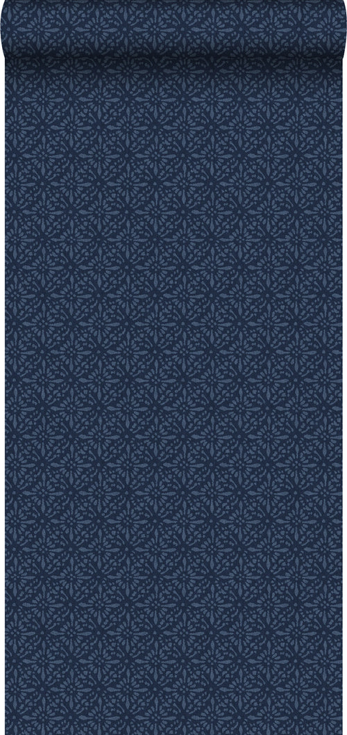 Walls4You behang etnisch motief donkerblauw - 53 cm x 10,05 m - 935334 - vtwonen shop