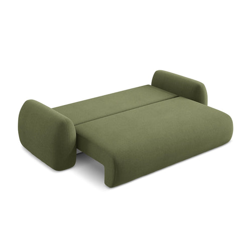 LaMiaSofa 3-zits slaapbank Ferretti - bouclé - groente - 266x121x95