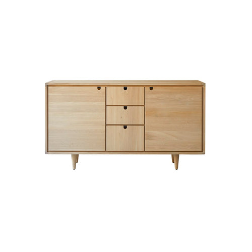 Tikamoon Massief eikenhouten badmeubel 145 cm - Naturel