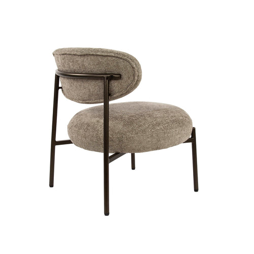 Giga Meubel Fauteuil Round Tissee - Zand Stof - 62x67x71cm - vtwonen shop