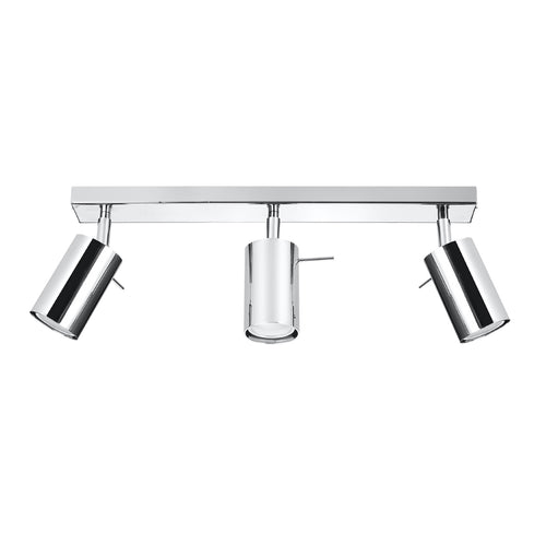 Sollux Lighting Plafondlamp RING 3 chroom - 45x6x16cm
