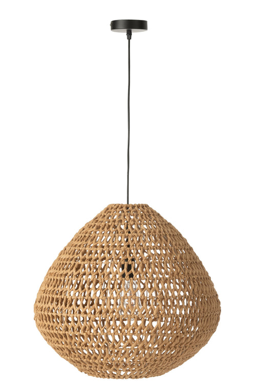 J-Line hanglamp Getwist - metaal - naturel