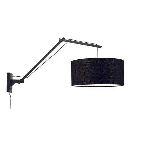 GOOD&MOJO wandlamp Andes - zwart - Ø47cm - vtwonen shop