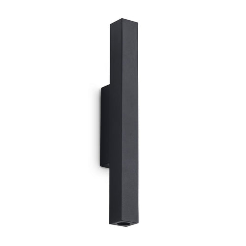 Ideal Lux LOOK 30 cm vierkante wandlamp met op- en neerwaartse beweging, zwart, 2x LED 900lm 3000K