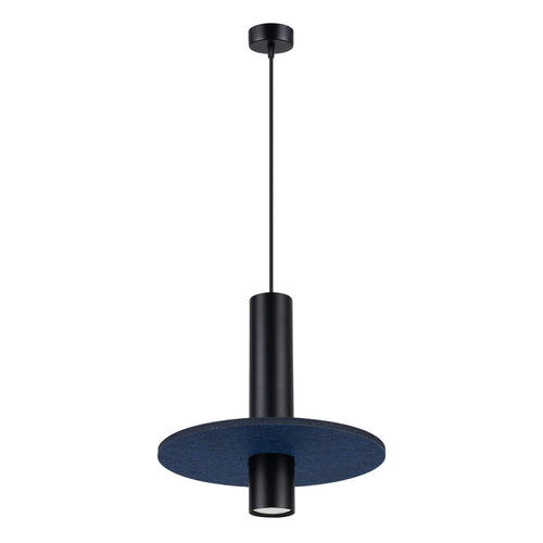 Sollux Lighting Hanglamp PELTA 1 zwart/navy - 30x30x126cm