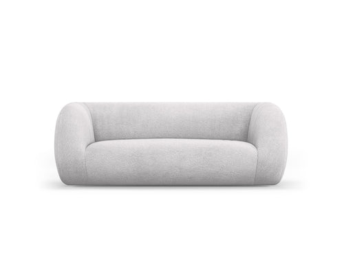 Cosmopolitan Design Bank Essen 2-zits, boucle, lichtgrijs - 95x210x86cm