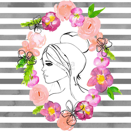 ESTAhome XXL behang Parisienne zwart, wit, roze, geel en groen - 50 x 900 cm - 158817