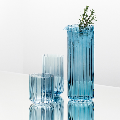 Brut Homeware | Karaf Gaia | Waterkan | 1,2L | blauw - vtwonen shop