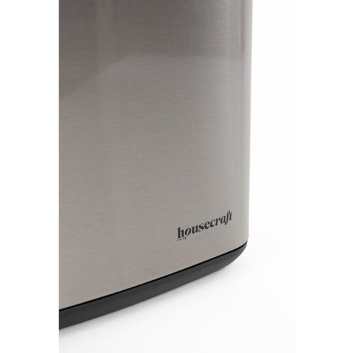 Housecraft Living Mark Prullenbak met Pedaal 30 Liter – Soft Close Afvalbak RVS - Zilver