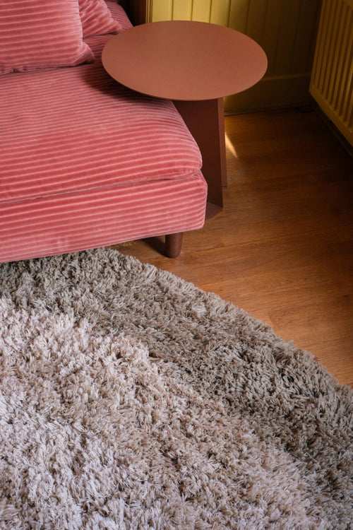Interieur05 vloerkleed Pilo - hoogpolig - groen/beige - Ø240 cm