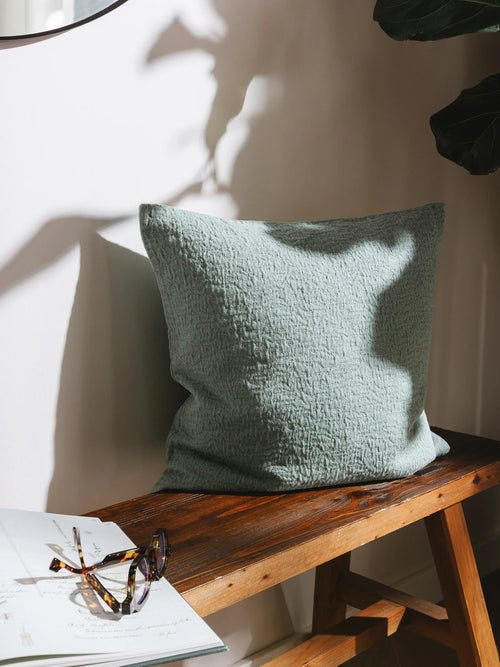 benuta kussenhoes Carmo - groen - 45x45 cm