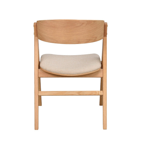 Rowico Home Waterton Houten Eetkamerstoel Naturel - Beige Zitting - vtwonen shop