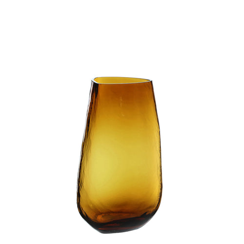 Sia Deco Vaas Decoratief - amber - glas - H31 - vtwonen shop