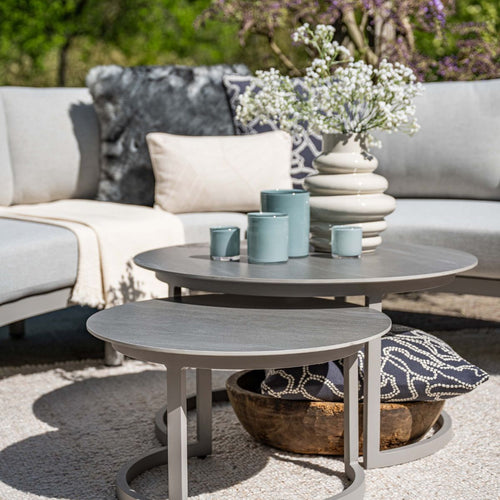Garden Impressions Loungetafels Monte carlo - taupe - centostone Napoli sand