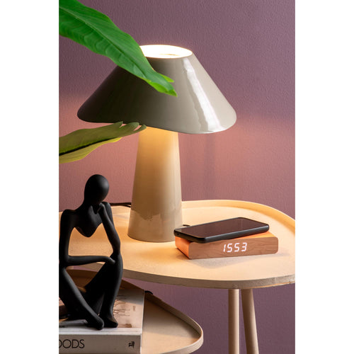 Leitmotiv tafellamp Ameno - grijs - Ø28cm - vtwonen shop