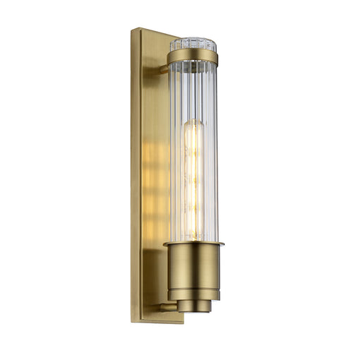 Wellington 1 Lichte Wandlamp Verouderd Messing IP44