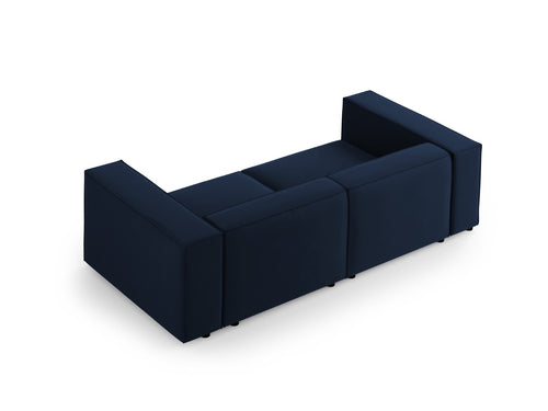 Cosmopolitan Design Bank Arendal 3-zits, flueel, koningsblauw - 102x204x70cm